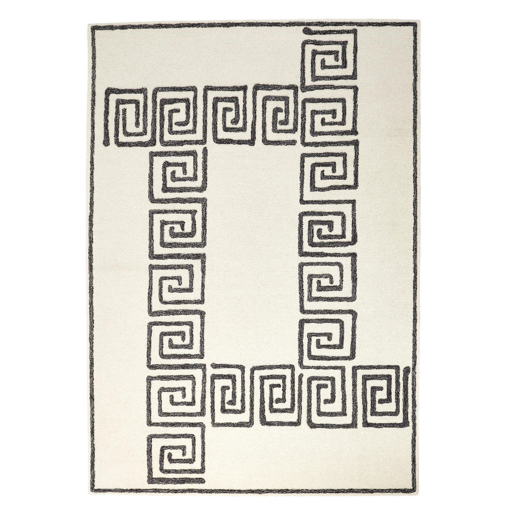 Alexander Rug-Ivory/Black-9' x 12'