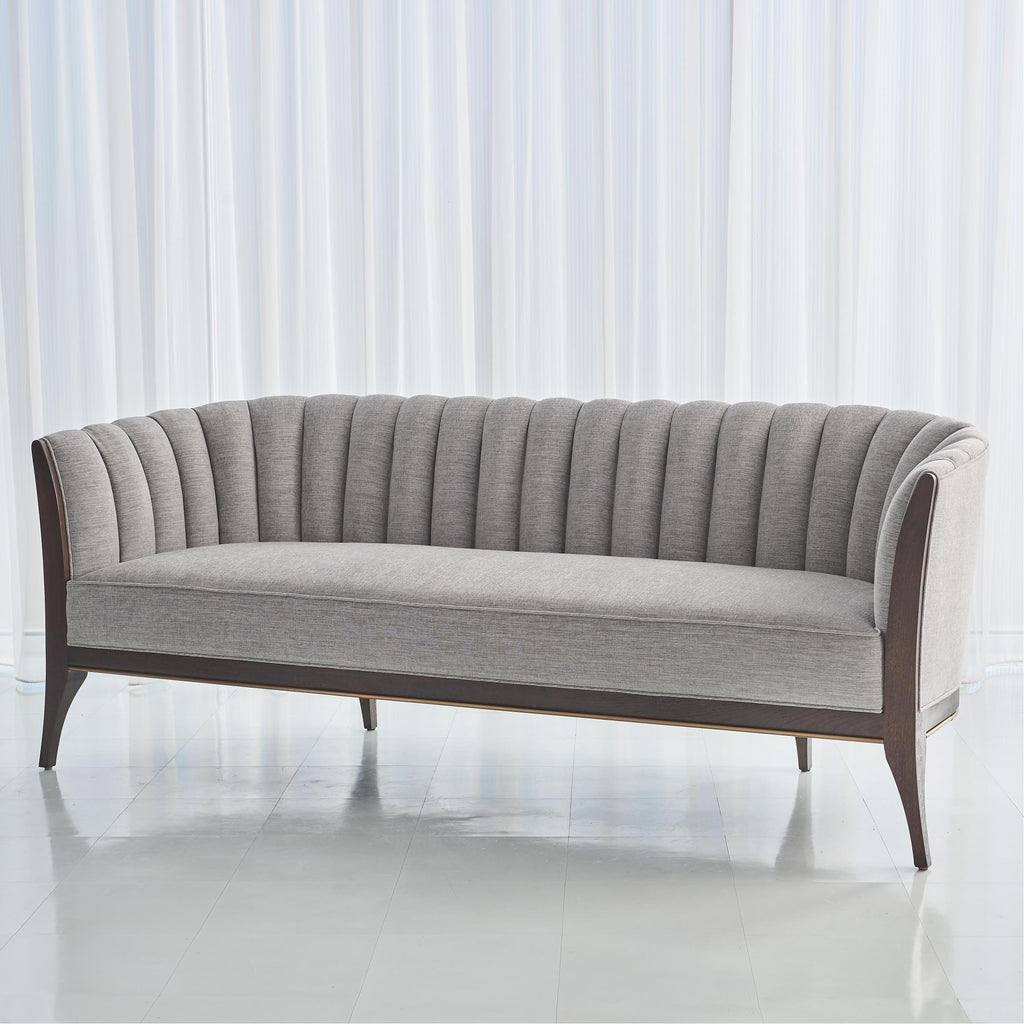Channel Back Sofa-Silver Smith (اريكة شانيل-فضية)