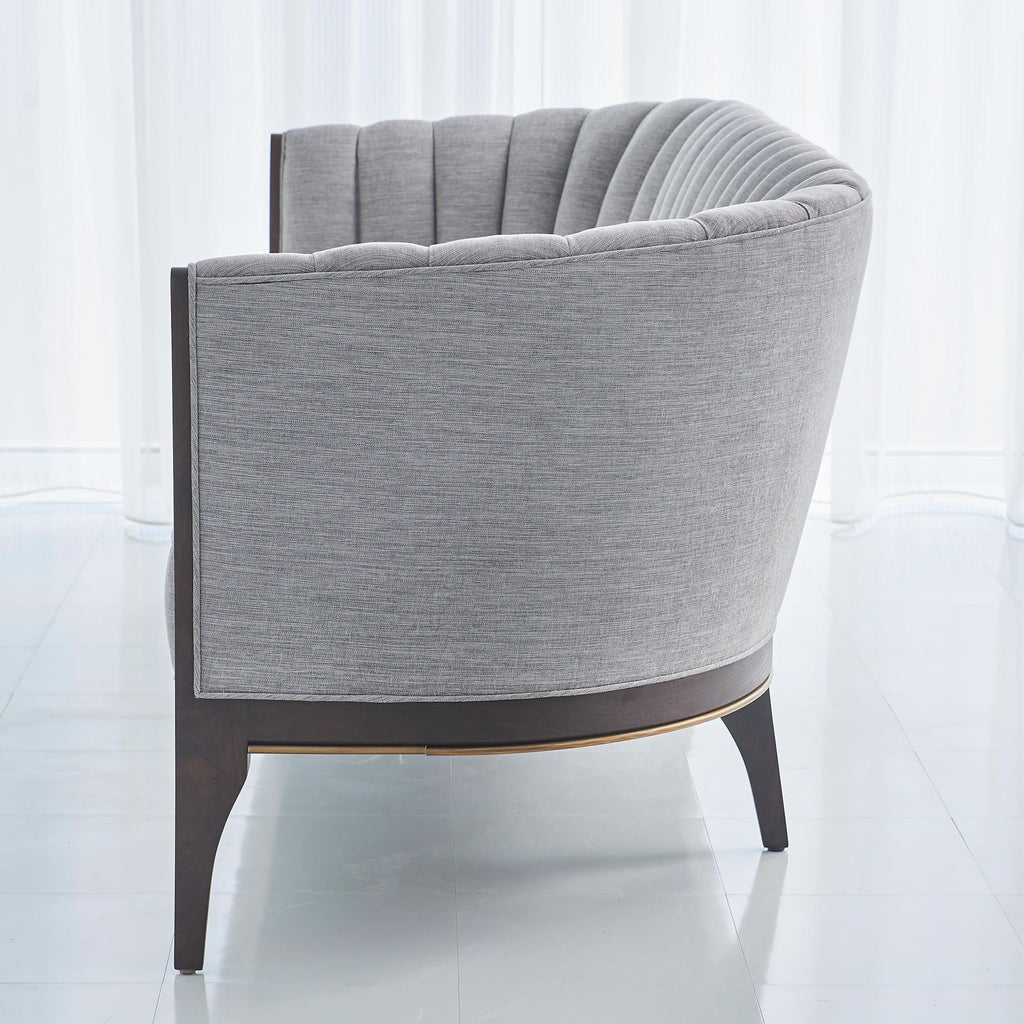 Channel Back Sofa-Silver Smith (اريكة شانيل-فضية)