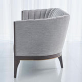Channel Back Sofa-Silver Smith (اريكة شانيل-فضية)
