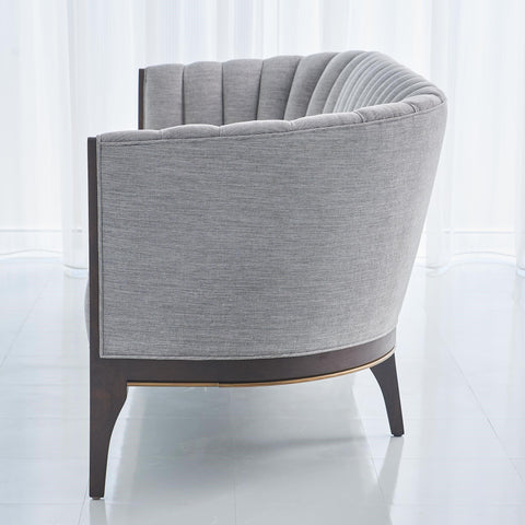 Channel Back Sofa-Silver Smith (اريكة شانيل-فضية)