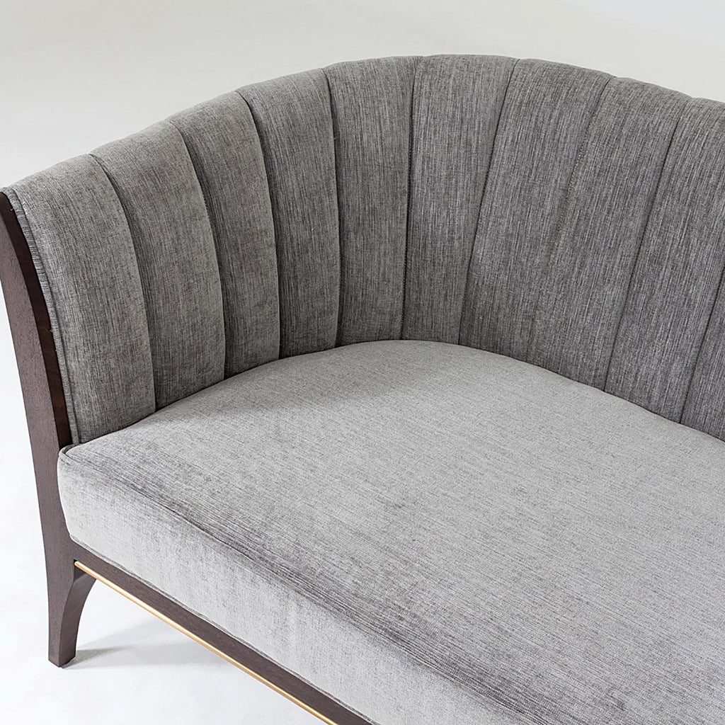 Channel Back Sofa-Silver Smith (اريكة شانيل-فضية)