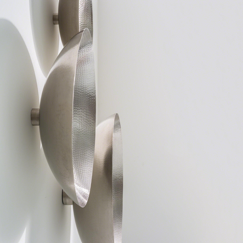 Indira Wall Bowl-Antique Nickel-Medium(سلطانية نيكل أنتيكة جدارية حجم وسط مقاس 19*6 بوصة)