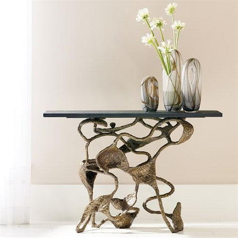 Swirl Vase-Amber/Grey-Large