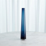 Glass Tower Vase-Blue-Sm