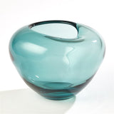 Undulating Vase-Azure- Large-مزهرية متموجة-لون أزور- كبير
