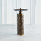 Paten Candle Holder-Antique Brass- Large-حاملة شموع - نحاس أنتيك - كبير