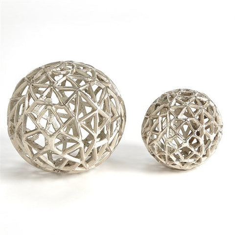 Jali Ball-Antique Nickel- Large-كوره - نيكل عتيق - كبير