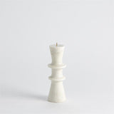 Double Flair Candle Stand-White-حامل شموع دائري - أبيض