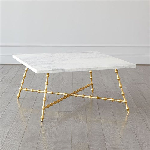 Elder Cocktail Table-Gold Leaf-طاولة وسط - ورقة الذهب