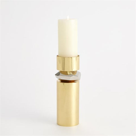 Romano Brass Candle Holder-Tall-حامل شموع نحاس رومانو - طويل القامة