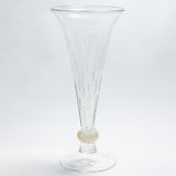 Trumpet Vase-Clear- Large-مزهرية بوق شفاف - كبير