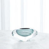 Abstract Bean Vase-Azure-Small(مزهرية  زجاج أزور - صغيرة)