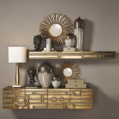 Abstract Block Cabinet-Brass(1)