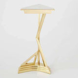 Abstract Side Table-Brass