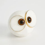 Alabaster Big Eyed Owl-Large