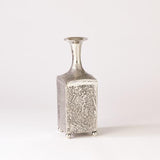 Aluminum Bottle Vase-Nickel-Medium(مزهرية زجاجية من الألومنيوم - نيكل - وسط)