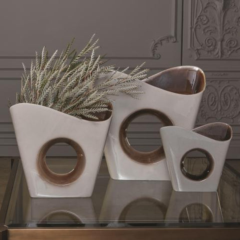 Aperture Vase-Large(مزهرية  مفرغة من الوسط - كبيرة)