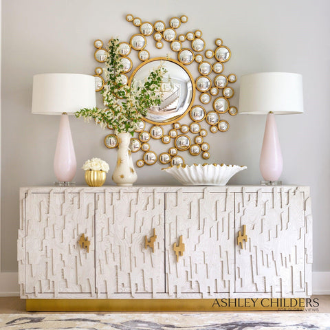 Aquarius Mirror-Gold Leaf finish(مرآه -ذهبي)