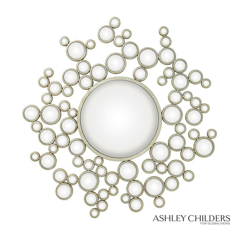 Aquarius Mirror-Silver Leaf finish(مرآه - فضي)