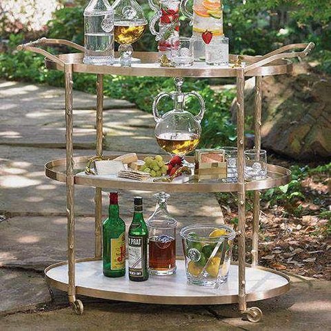 Buy Arbor Bar Cart-Brass Online at best prices in Riyadh