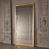 Beaumont Floor Mirror-Gold Leaf