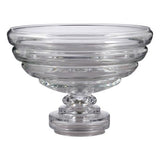 Belted Footed Fruit Bowl(طبق فواكه زجاجي شكل حلقات  بقاعدة مرتفعة)