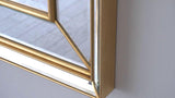 Bevel on Bevel Mirror-Gold Leaf