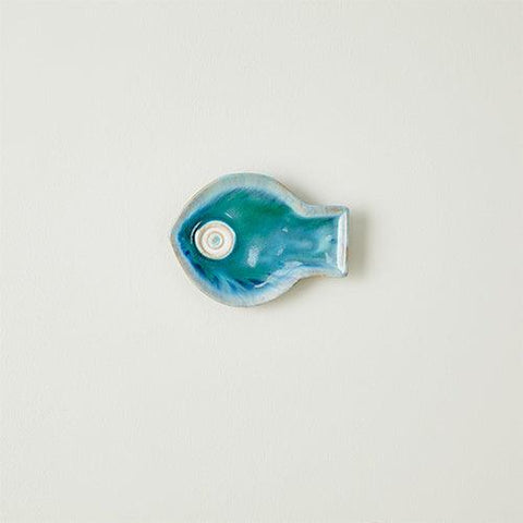 Blue Fish Plate-Smallest (لوحة السمك الأزرق - صغيرة جدًّا)