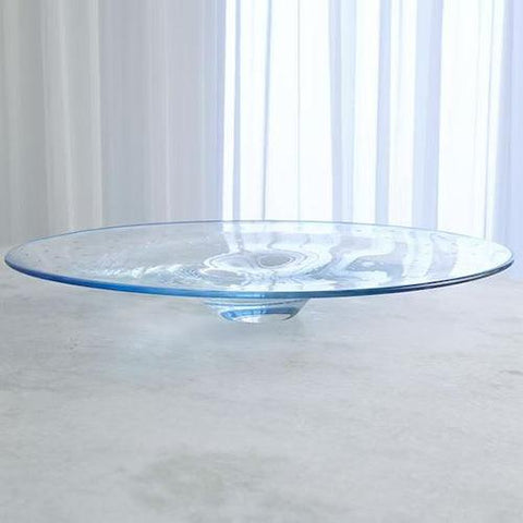 Bubbles Platter-Blue