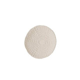 Ceramic Urchin Platter-Matte White-Small(طبق من السيراميك - مزخرف - أبيض صغير)