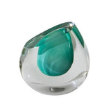 Color Drop Vase-Aqua(مزهرية قطرة  الماء - زجاجية بلون أزرق فاتح)