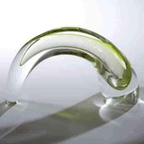 Comma Vase-Lime(مزهرية القوس الزجاجي - بلون أخضر فاتح)