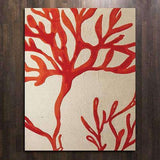 Coral Rug-Red-5' x 8'