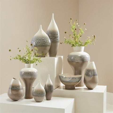 Cream Rises Swell Vase-Large