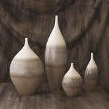 Cream Rises Vase-Tall-Large size(مزهرية  انسيابية طويلة- حجم كبير)