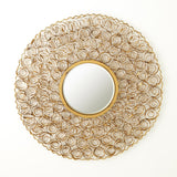 Curly Mirror-Antique Gold-Large