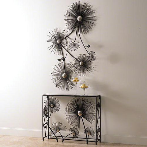 Dandelion Console-Black & Nickel(طاولة دانديلون - أسود/نيكل)