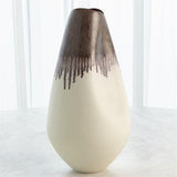 Dented Vase-Amethyst Drip-Lg