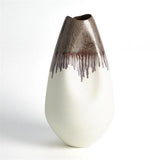 Dented Vase-Amethyst Drip-Lg