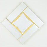 Diamond Shape Mirror-Gold Leaf