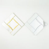 Diamond Shape Mirror-Gold Leaf