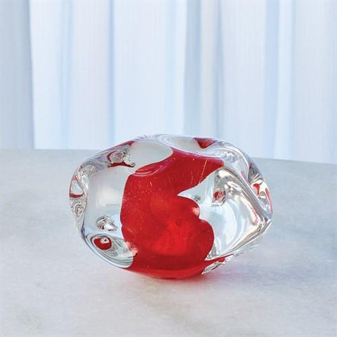 Dimple Paperweight-Cinnabar-Large(ثقالة الورق - كبير)