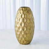 Dimple Vase-Gold-Large(مزهرية - ذهبي - كبير)