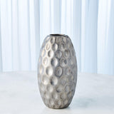 Dimple Vase-Silver-Small(مزهرية - فضي - صغير)