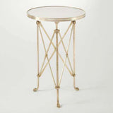 Directoire Table-Brass & White Marble
