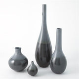 Eggshell Vase-Grey/Blue-Medium(مزهريه  قشر البيض - رمادي / أزرق - وسط)