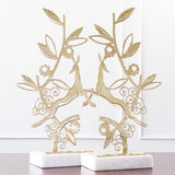 Enchanted Forest Sculpture-Brass finish(تمثال الغزال النحاسي)