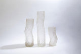 Faux Bois Glass Vase-Light Brown-Medium (مزهرية زجاجية فو بوا - بني فاتح - متوسط)