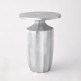Flirt Drink Table-Silver Leaf(طاولة جانبية عامودية - فضي )